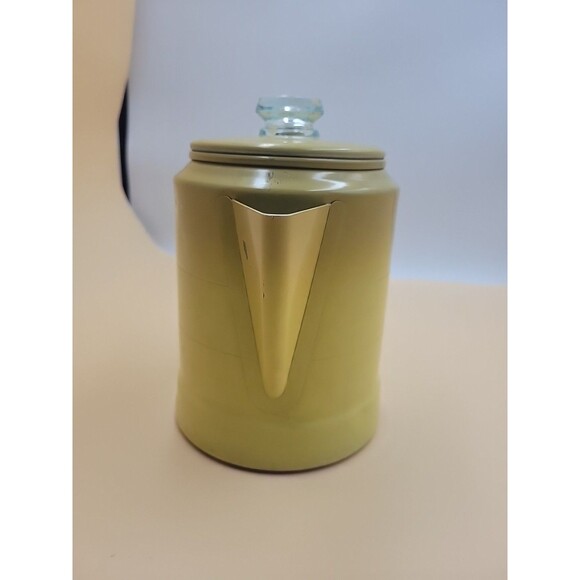 Comet Aluminum Goldenrod Coffee Percolator Pot with Lid – All Parts Fair Cond - Picture 7 of 12